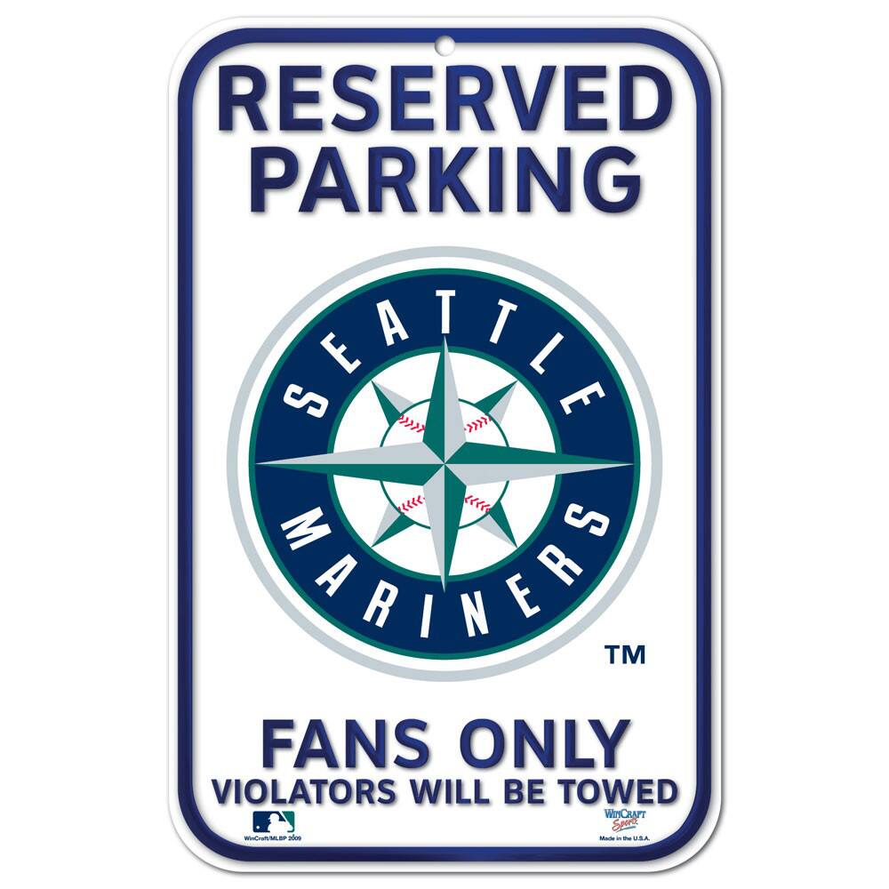Seattle Mariners 11" x 17" Plastic Sign