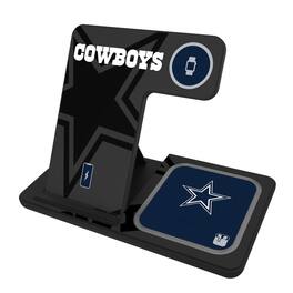 Keyscaper - Dallas Cowboys 3-In-1 Wireless Charger - Multicolor