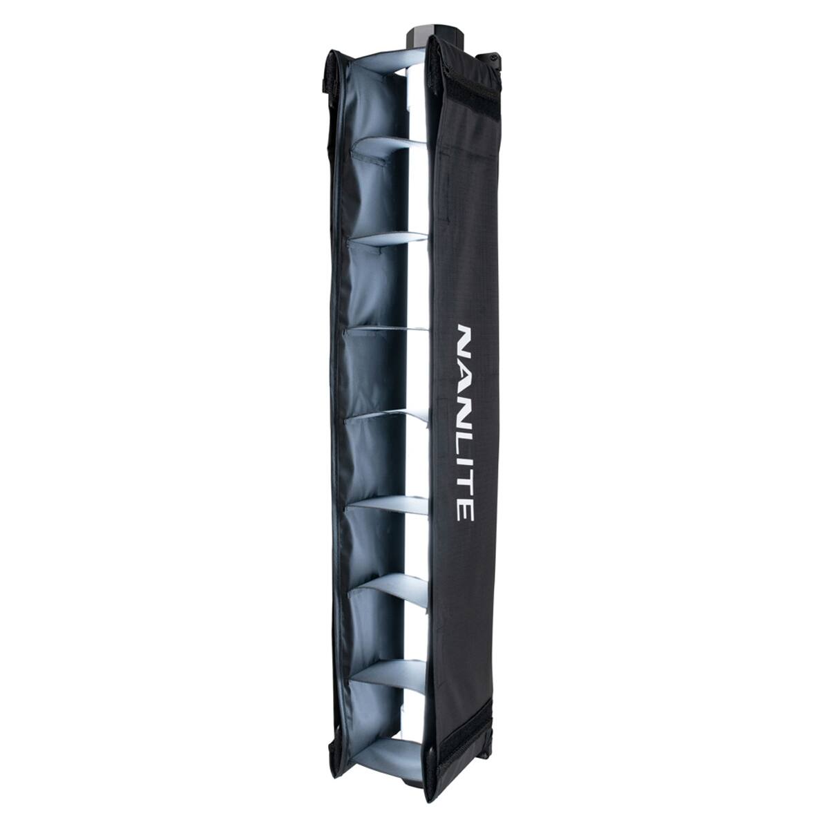 Alt View 3. NANLITE - Nanlite Fabric Barndoors and Grid for PavoTube II 15X LED Pixel Tubes.