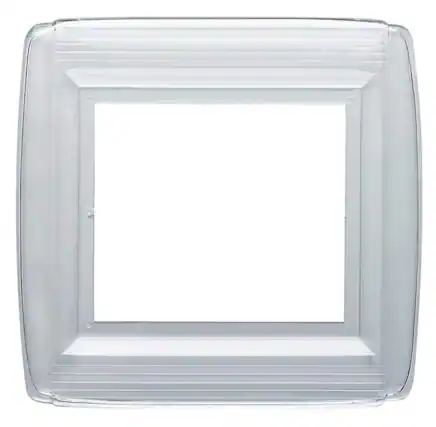 Front. Westinghouse - Westinghouse Clear 2 gang Plastic Wall Plate Shield 1 pk - Clear.