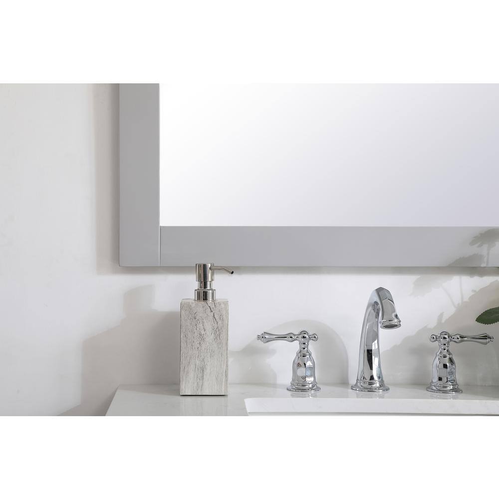 Alt View 1. Elegant Decor - Aqua rectangle vanity mirror 30 inch in Grey - Grey.