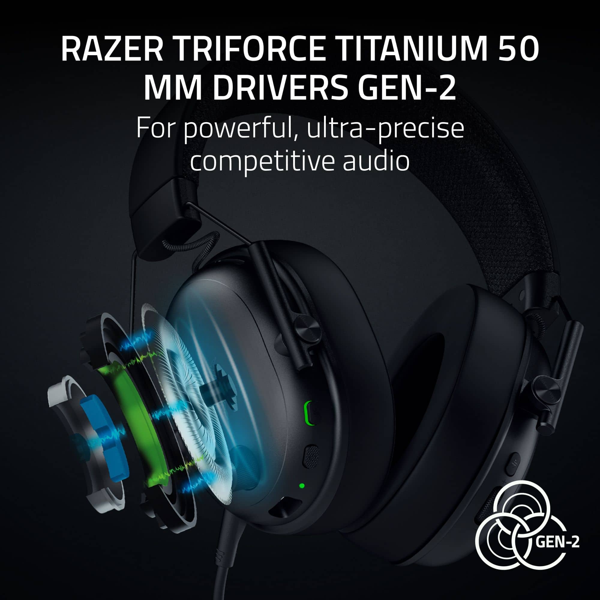 Razer BlackShark V3 Wireless Over the Ear Gaming Headset for