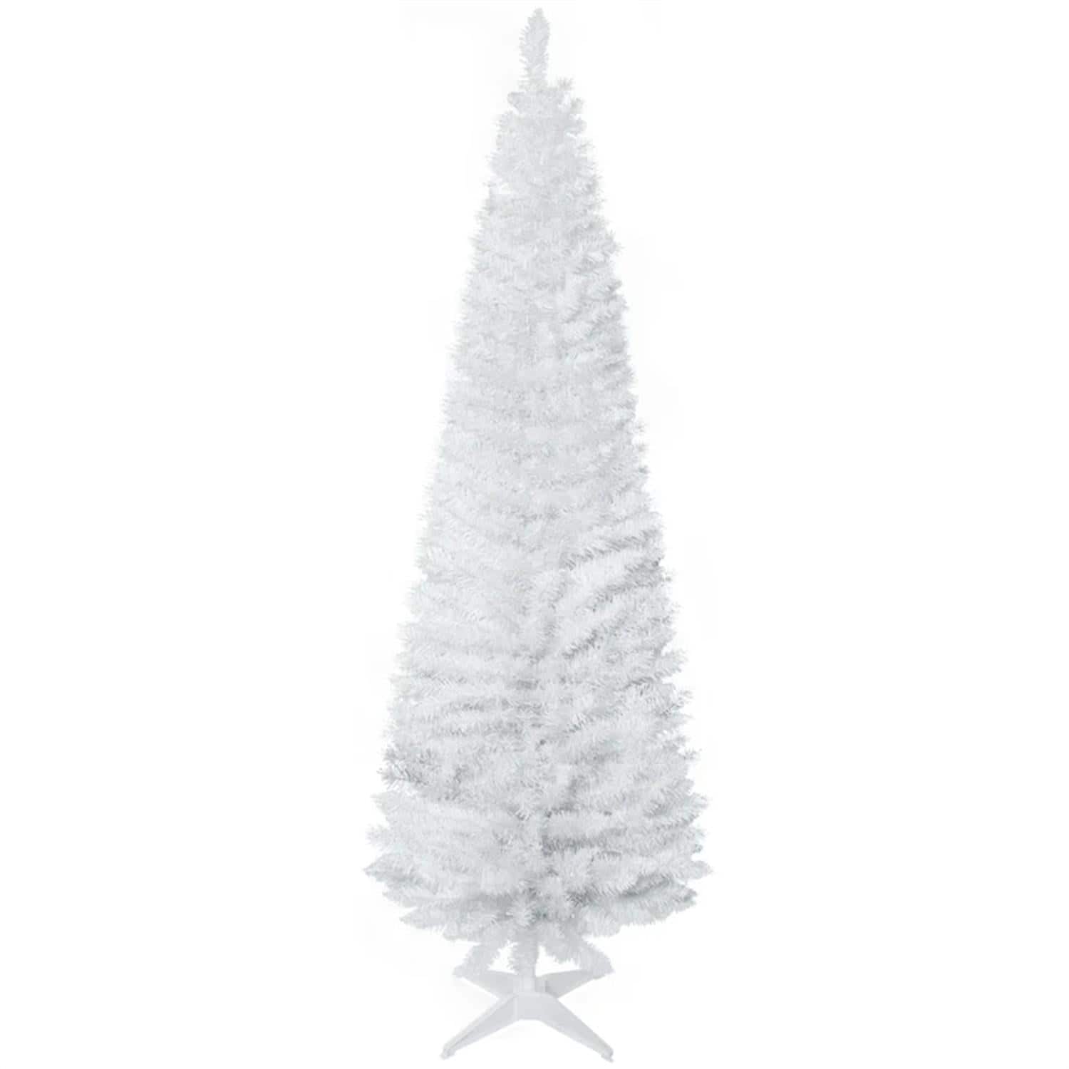 Pefilos- 6ft Christmas Tree with Bracket, Elegant Decor for Festive Season, Premium Quality & Realistic Appearance- White