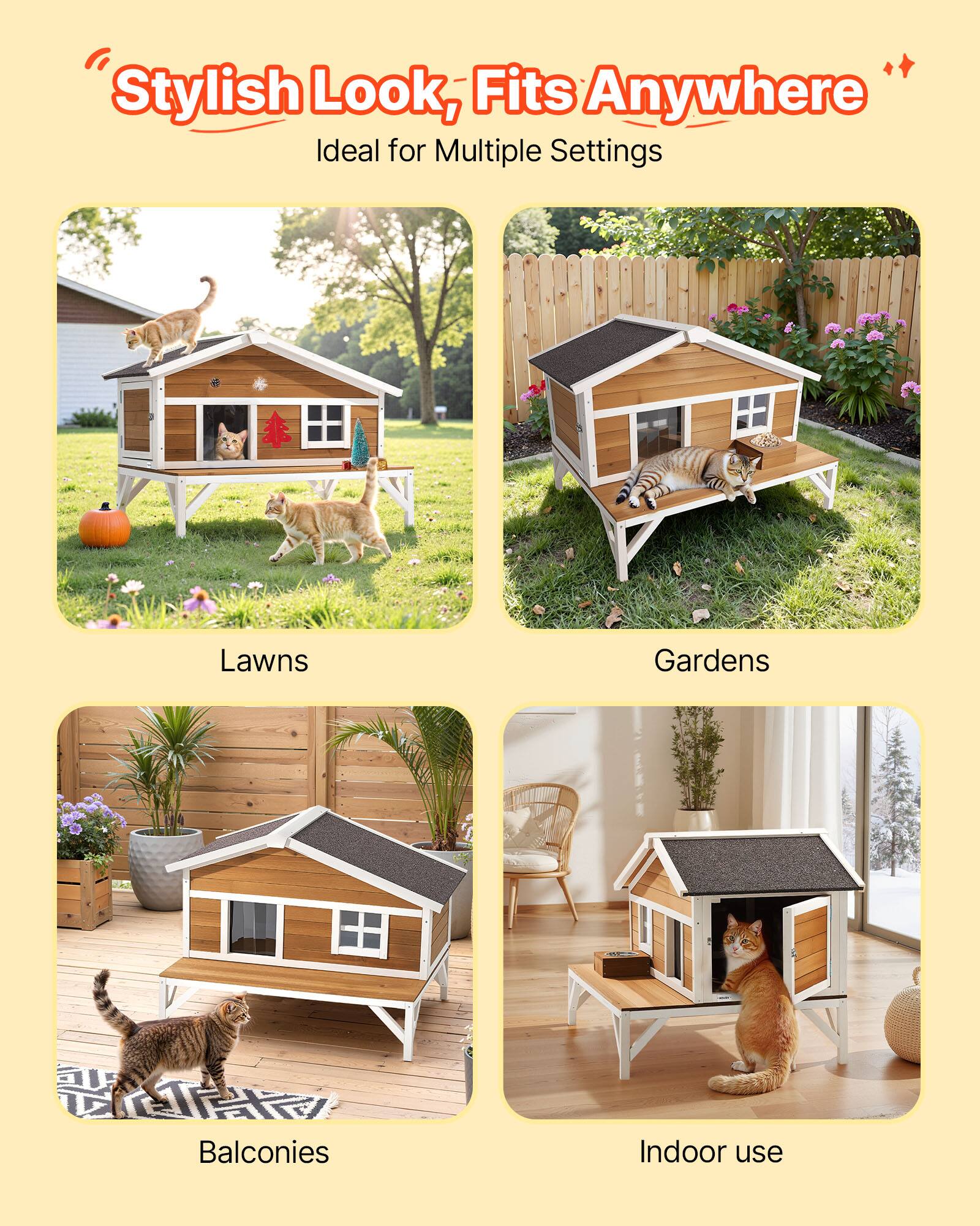 Stylish Look, Fits Anywhere  
Ideal for Multiple Settings  

Lawns  
Gardens  
Balconies  
Indoor use