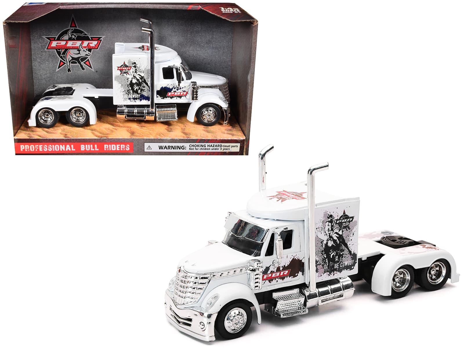 "International Lonestar Truck Tractor White ""PBR Professional Bull Riders"" 1/43 Diecast Model by New Ray" price history on PriceWatchPro