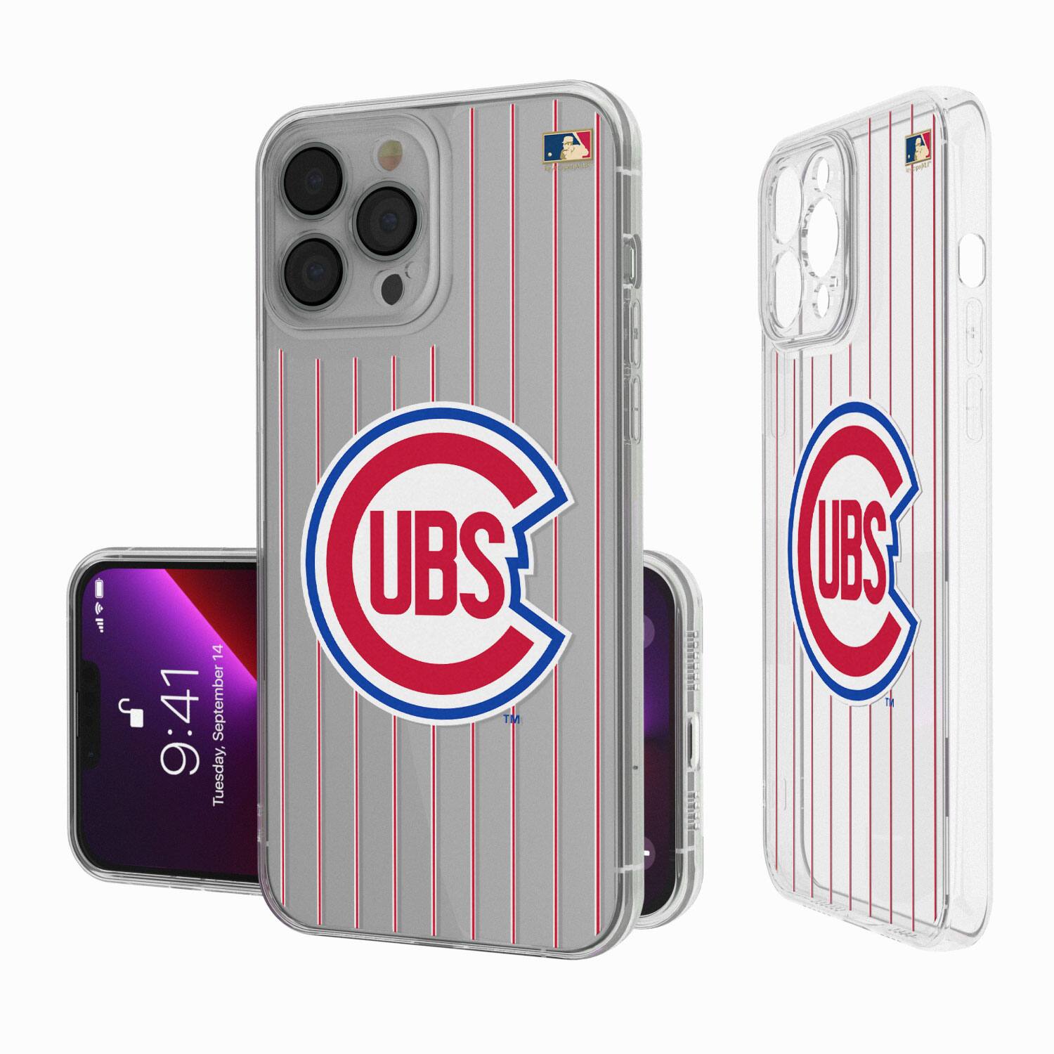Keyscaper - MLB - Chicago Cubs 1948-1956 Cooperstown Pinstripe iPhone Clear Case - 13 Pro - Multicolor price history on PriceWatchPro