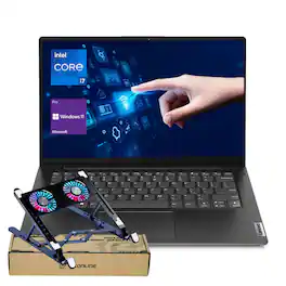 Lenovo - V14 14" FHD Laptop - Intel Core i7-13620H, 40GB RAM - 1TB SSD - Windows 11 Pro -PCO Laptop Cooler - Black
