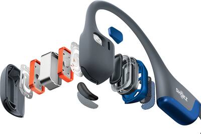 Shokz - OpenRun Pro 2 Wireless Bone Conduction Open-Ear Bluetooth Sports Headphones - Steel Blue Shokz - OpenRun Pro 2 Wireless Bone Conduction Open-Ear Bluetooth Sports Headphones - Steel Blue
