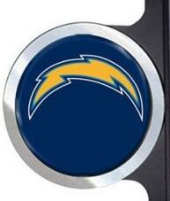 Alt View 1. PRORUN - San Diego Chargers Automotive License Plate Frame with Team Badges - Multi.