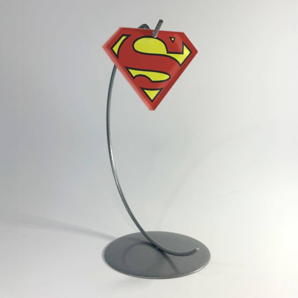 Alt View 4. Trend Setters - DC Comics (Superman Classic Logo) Diamond-Shaped Acrylic Print - Multicolor.