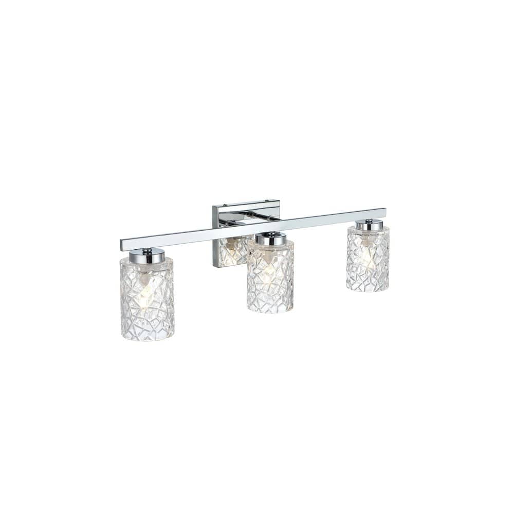 Living District - Cassie 24 inch Wall Sconce in Chrome - Chrome And Clear price history on PriceWatchPro