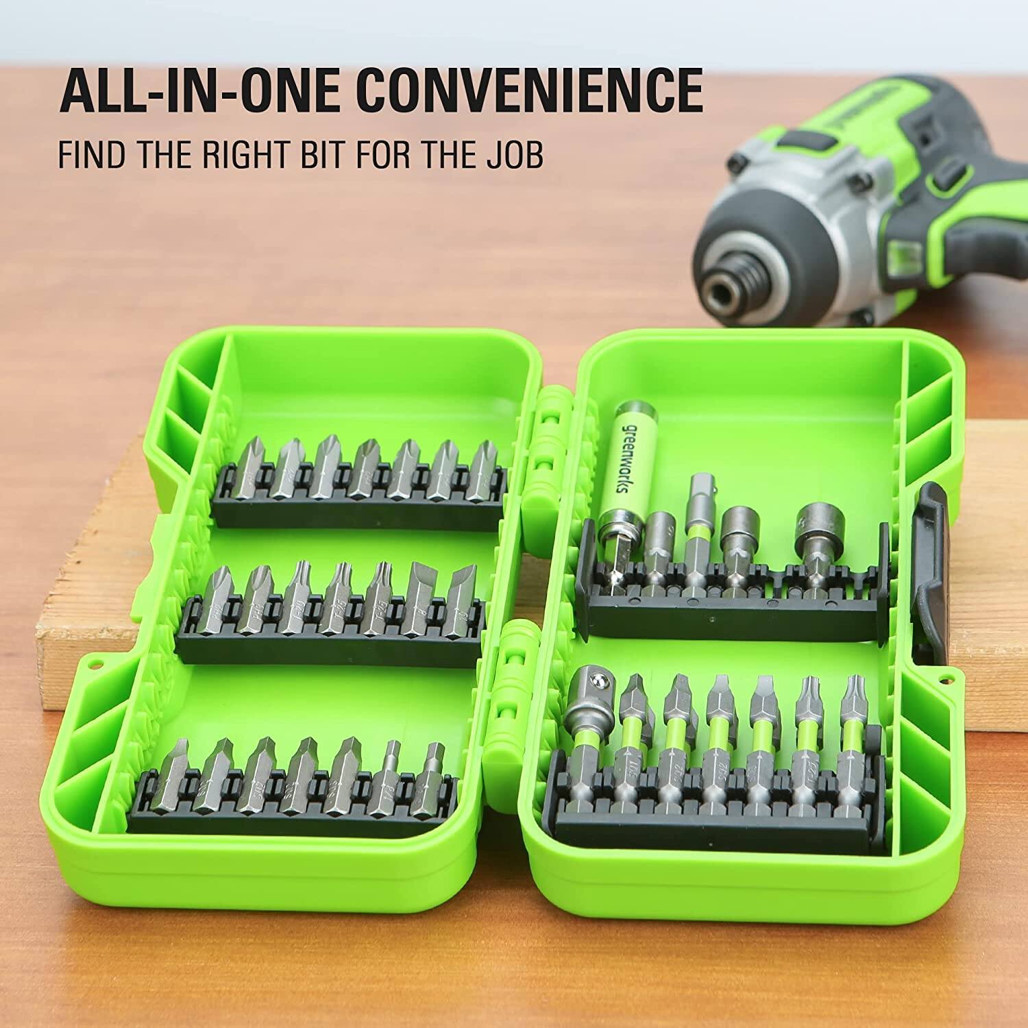 ALL-IN-ONE CONVENIENCE  
FIND THE RIGHT BIT FOR THE JOB