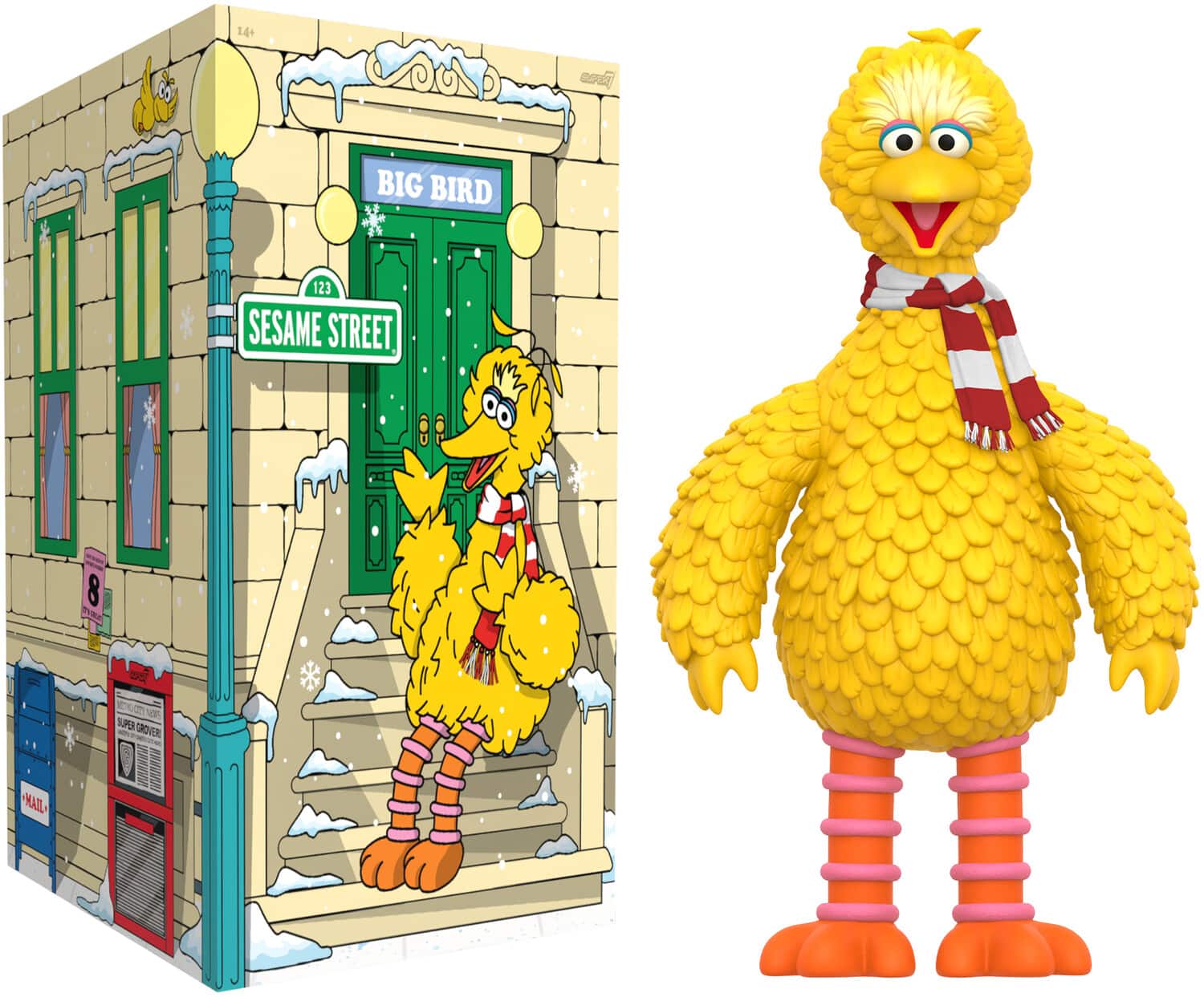 Super7 - Sesame Street - Supersize Vinyl - Big Bird - COLLECTIBLES - Multicolor
