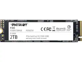 Patriot - P300 M.2 2280 2TB PCIe Gen3 x4, NVMe 1.3 Internal Solid State Drive (SSD) P300P2TBM28