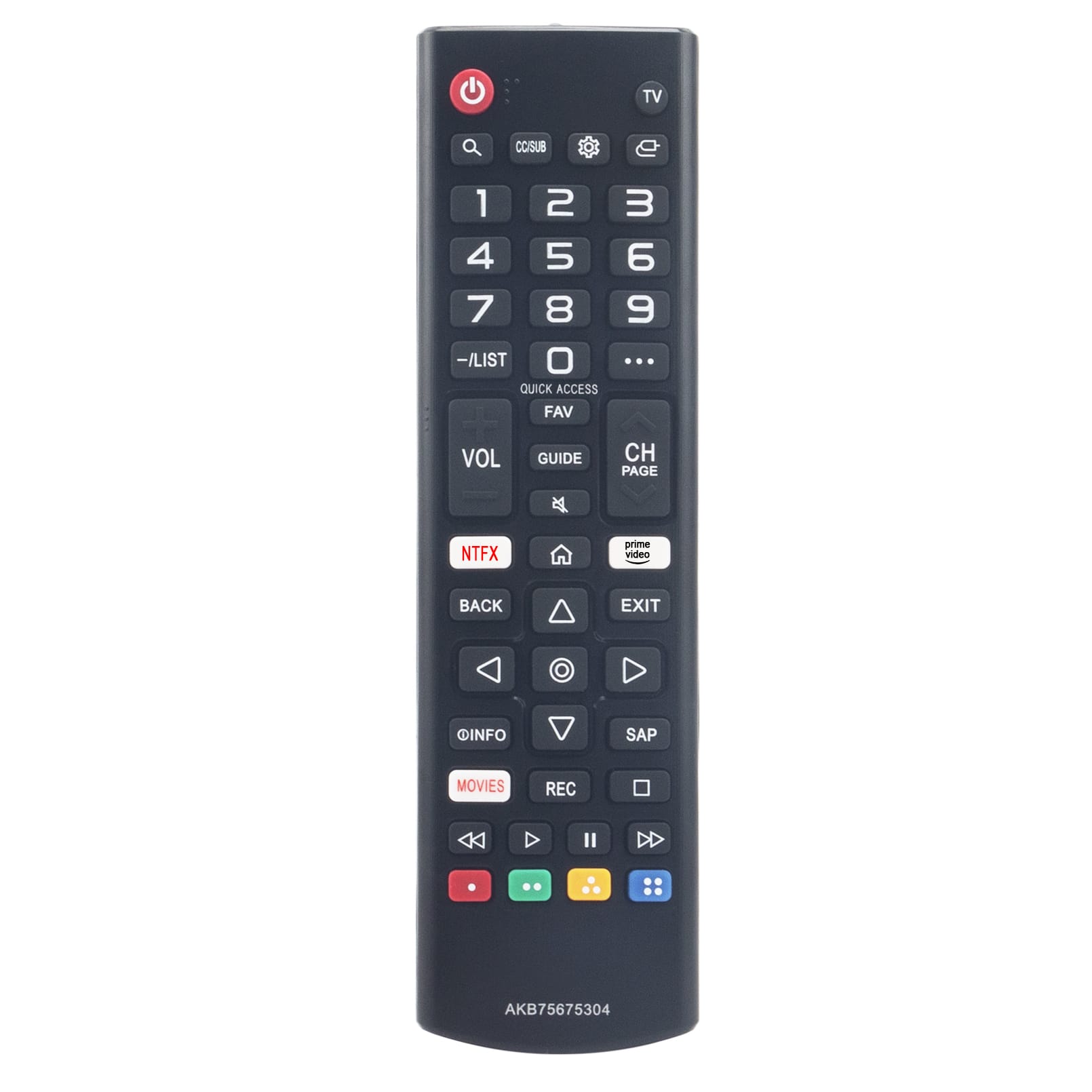 ZdalaMit - New AKB75675304 Replace Remote Control fit for LG Smart TV HDTV sub AKB75875304 AKB75675313 - Black