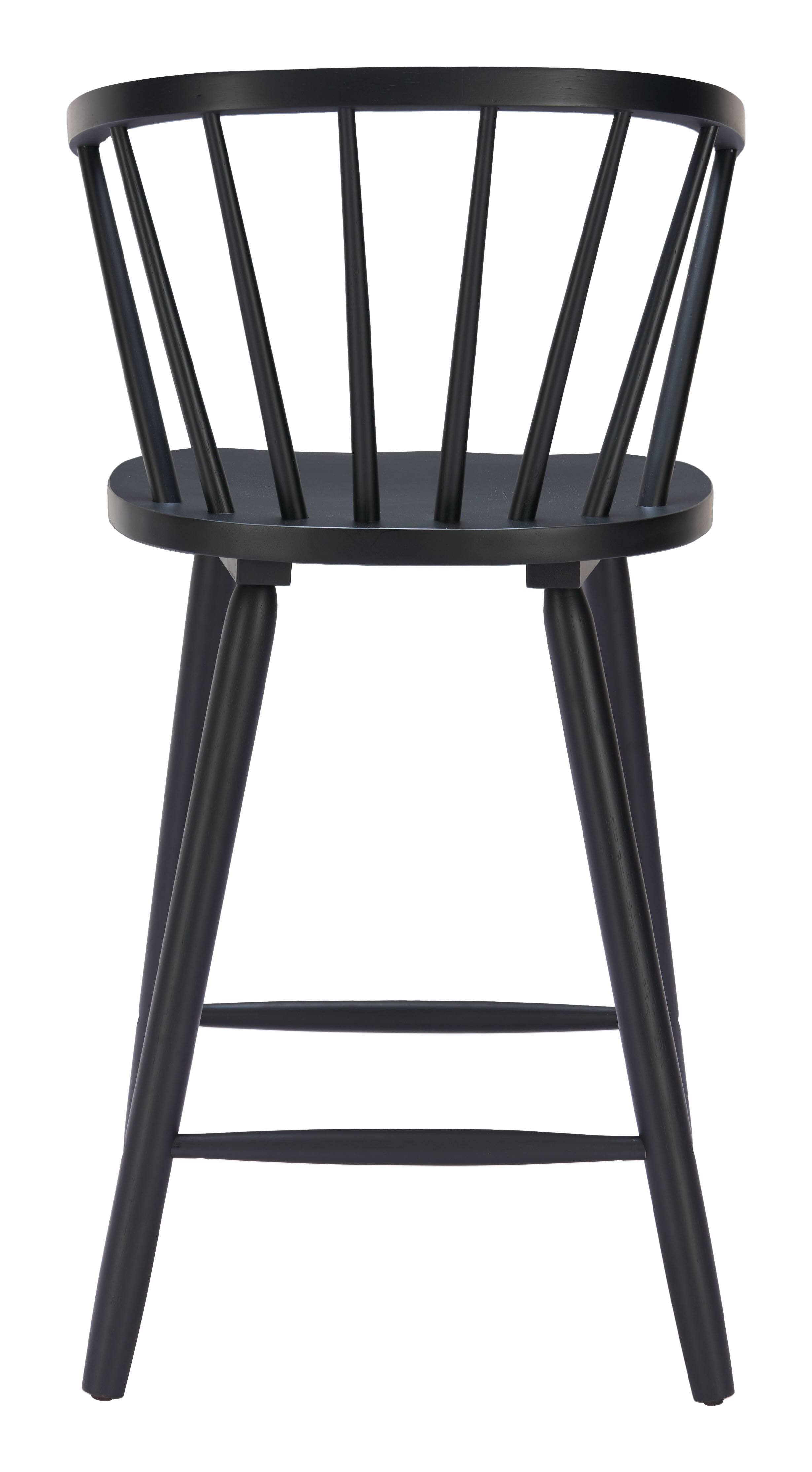 Alt View 2. Hivvago - Stenger Counter Stool (Set of 2) Black - Black.
