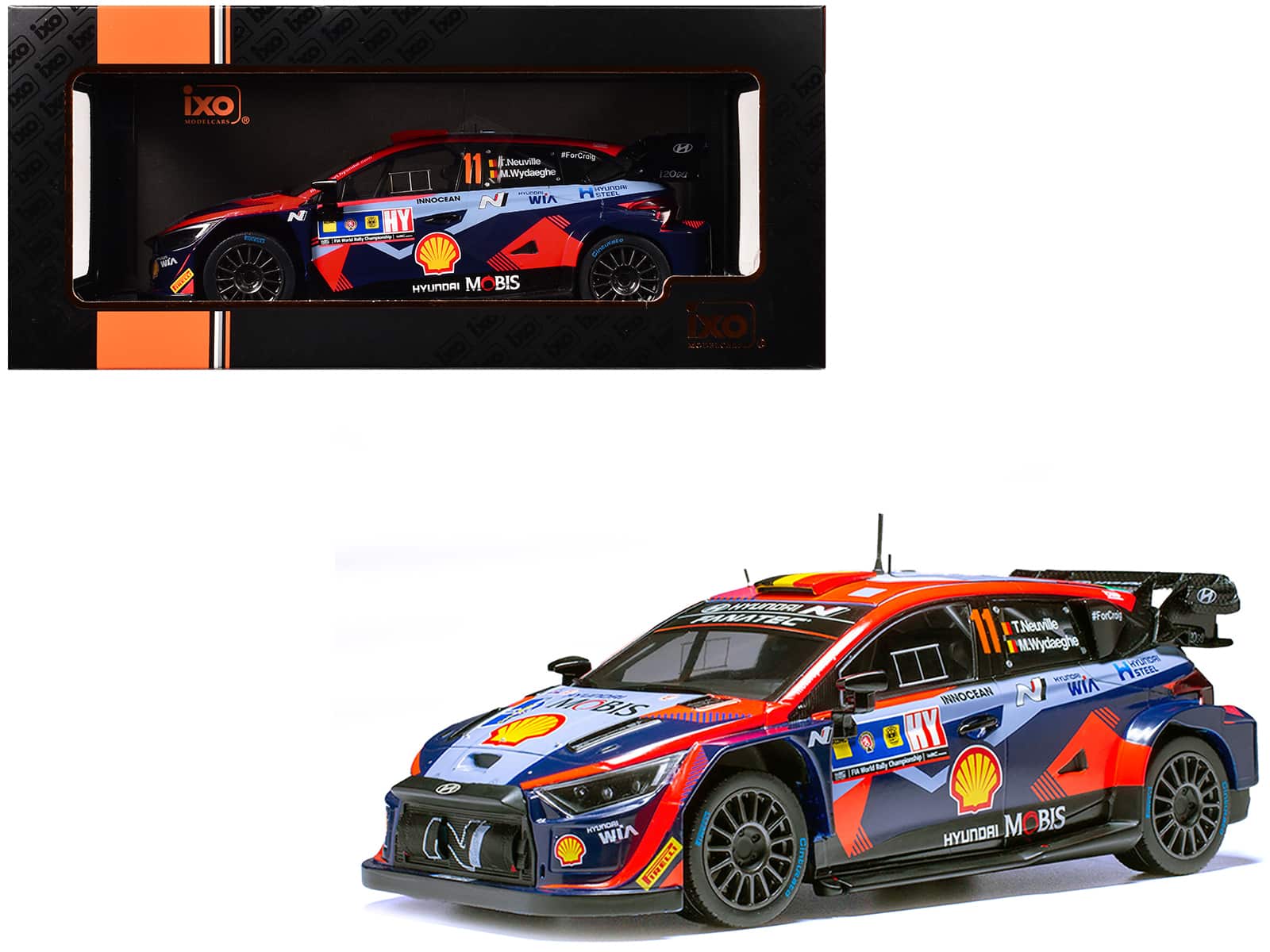 "Hyundai i20 N Rally1 #11 Winner ""Central European Rally"" (2023) 1/18 Diecast Model Car by IXO Models" price history on PriceWatchPro