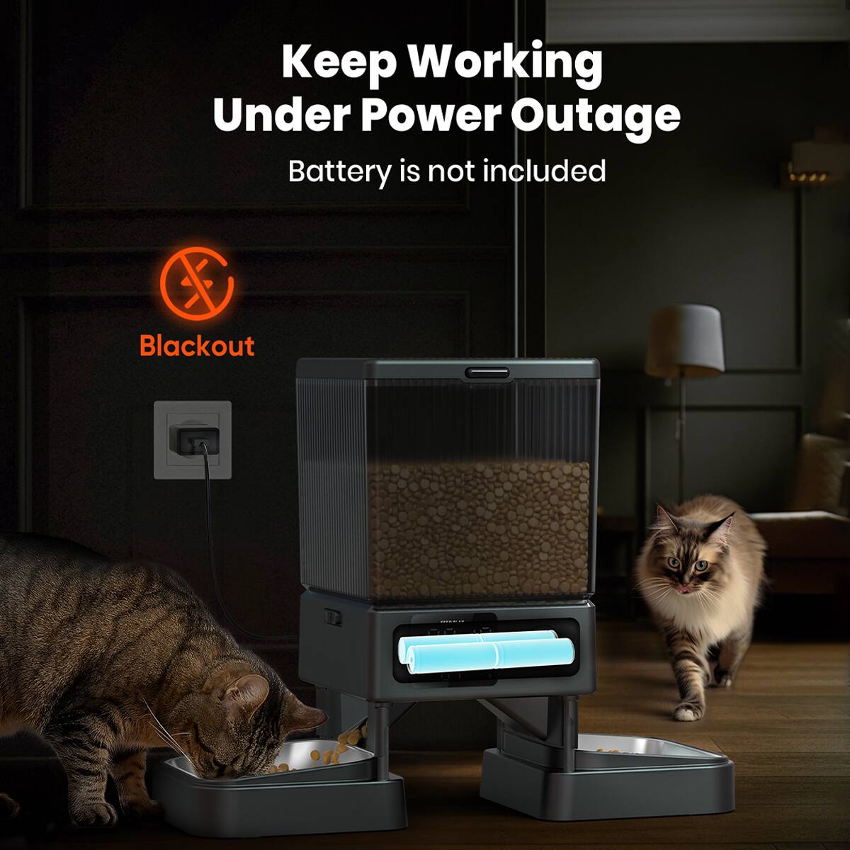 Keep Working Under Power Outage Battery is not included / Blackout