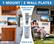 1 MOUNT | 2 WALL PLATES
INSTALL IN TWO LOCATIONS
INDOOR
SLIDE IN & OUT
OUTDOOR