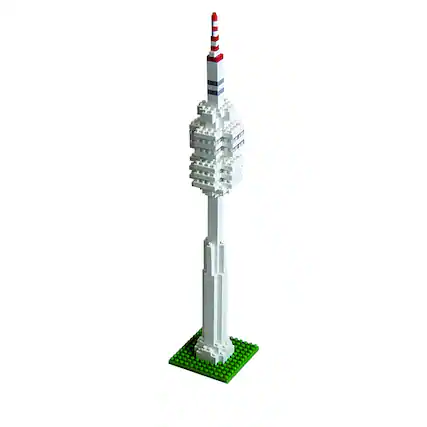 Front. Brixies - Brixies OLYMPIC TOWER Building Set for Kids.
