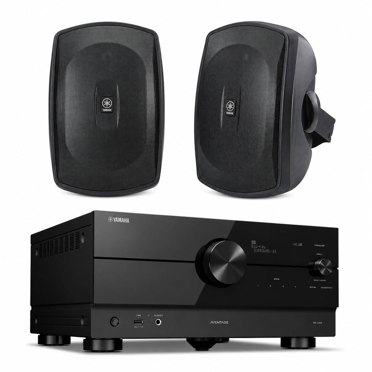 YAMAHA Biu-rey SURROUND at -0 o - - Man L PERES AENTAGE REAAA