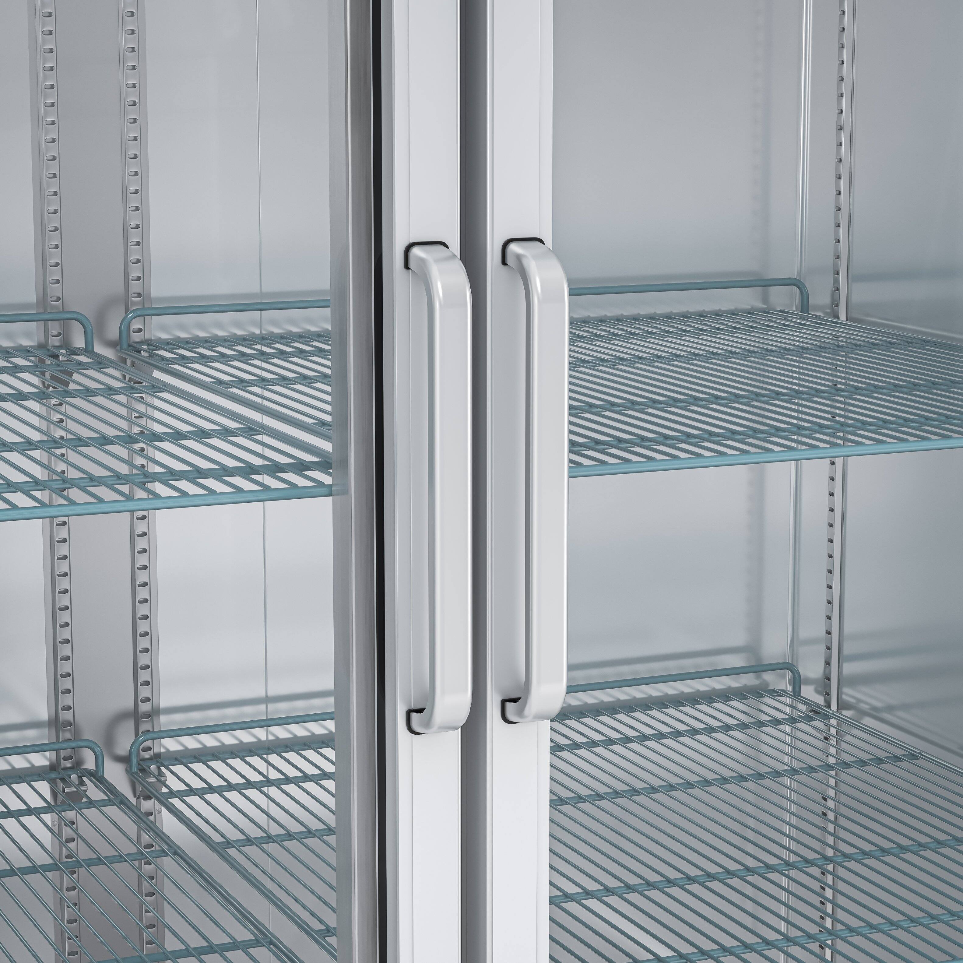 Alt View 10. Koolmore - 54 in. Two Glass Door Commercial Reach-In Refrigerator - 47 Cu Ft. RIR-2D-GD - Stainless-Steel.