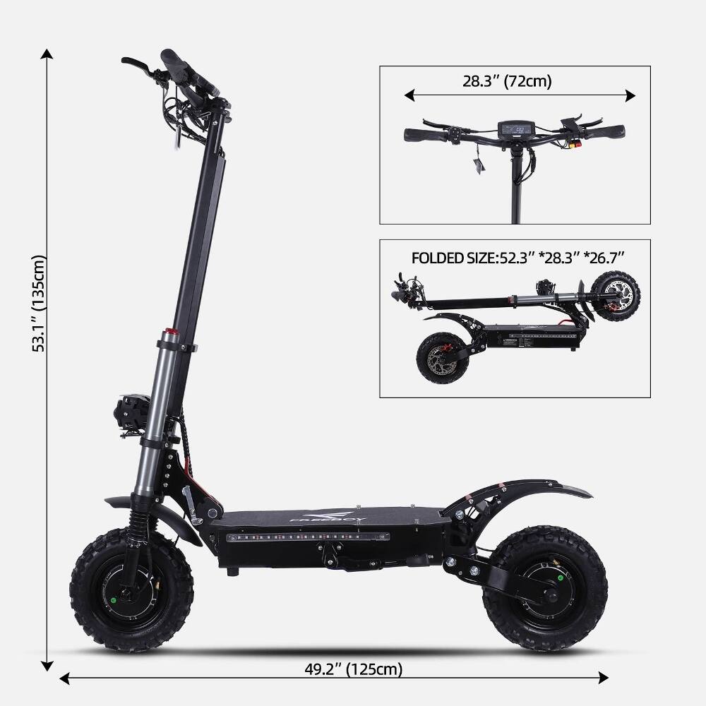 28.3" (72cm)  
53.1" (135cm)  
FOLDED SIZE: 52.3" * 28.3" * 26.7"  
49.2" (125cm)