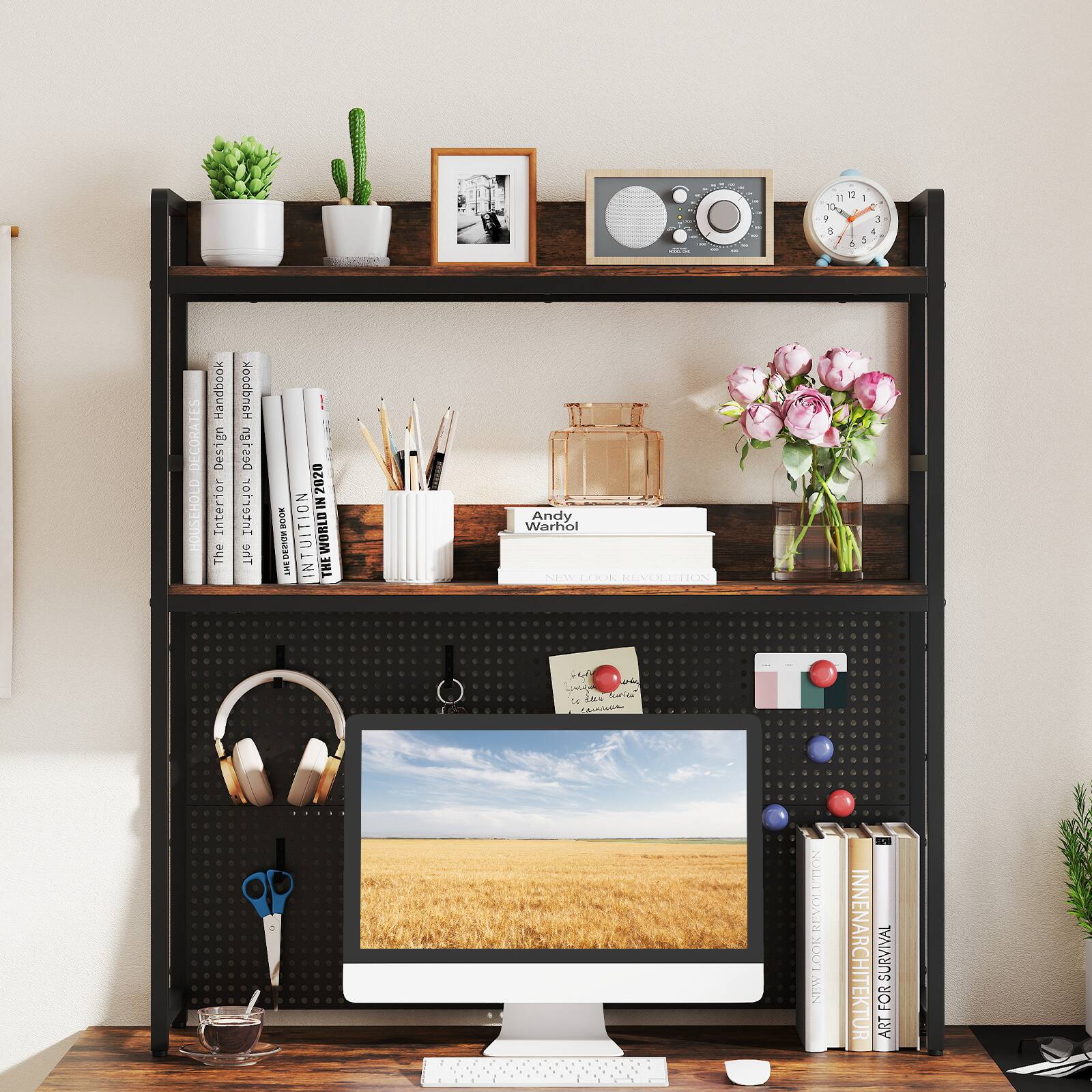 The text on the image is:

- "The Design or Interior Handbook"
- "Andy Warhol"
- "INNENARCHITEKTUR SURVIVAL FOR ART"