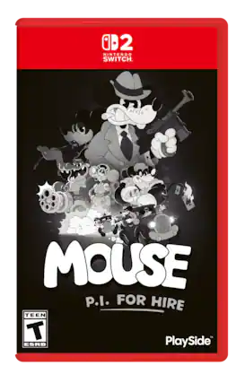 2 NINTENDO SWITCH. MOUSE P.I. FOR HIRE TEEN T PlaySide™ ESRB - T (Teen 13+)