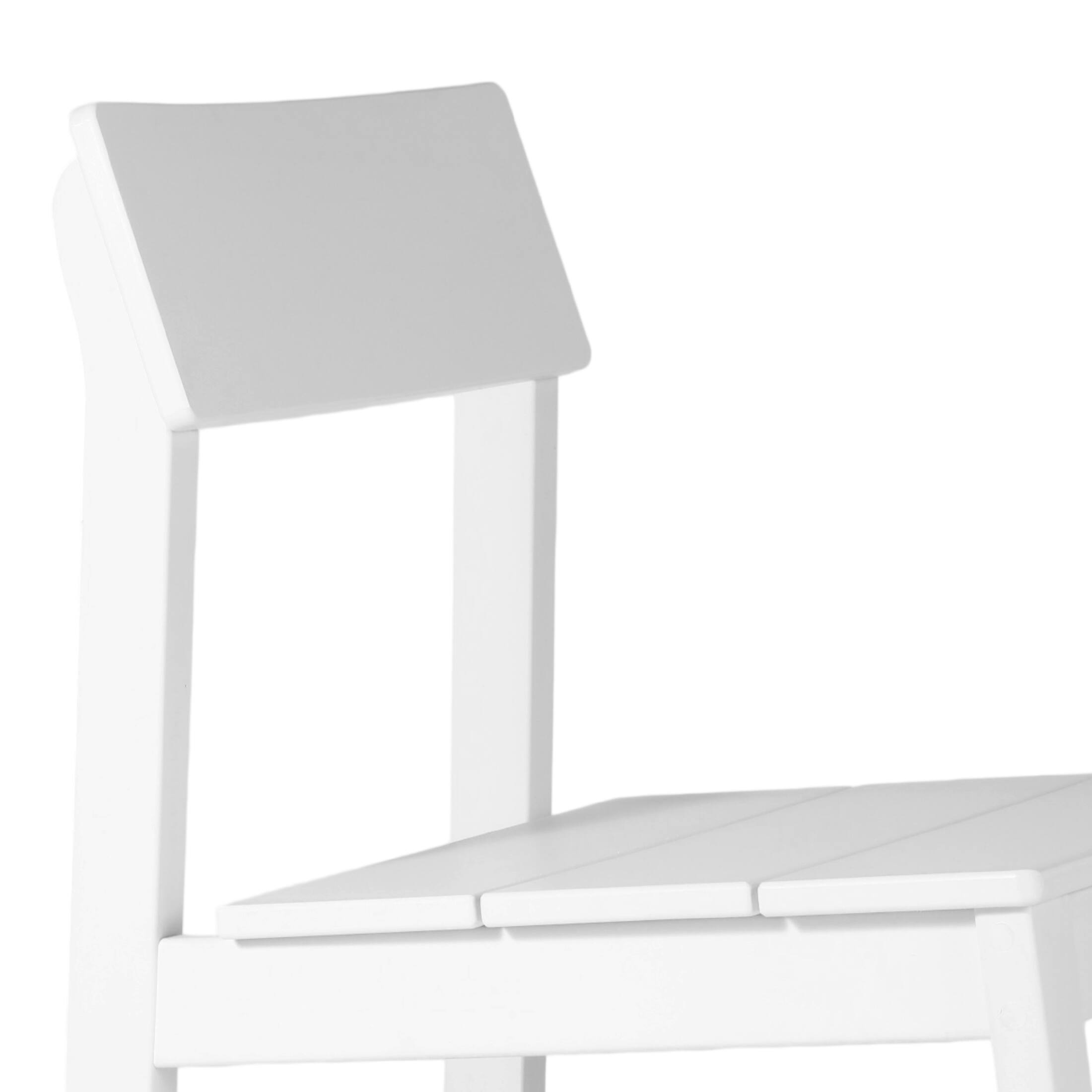 Alt View 2. WestinTrends - WestinTrends Paloma Modern HDPE Outdoor Armless Patio Dining Chairs (Set of 2) - White.