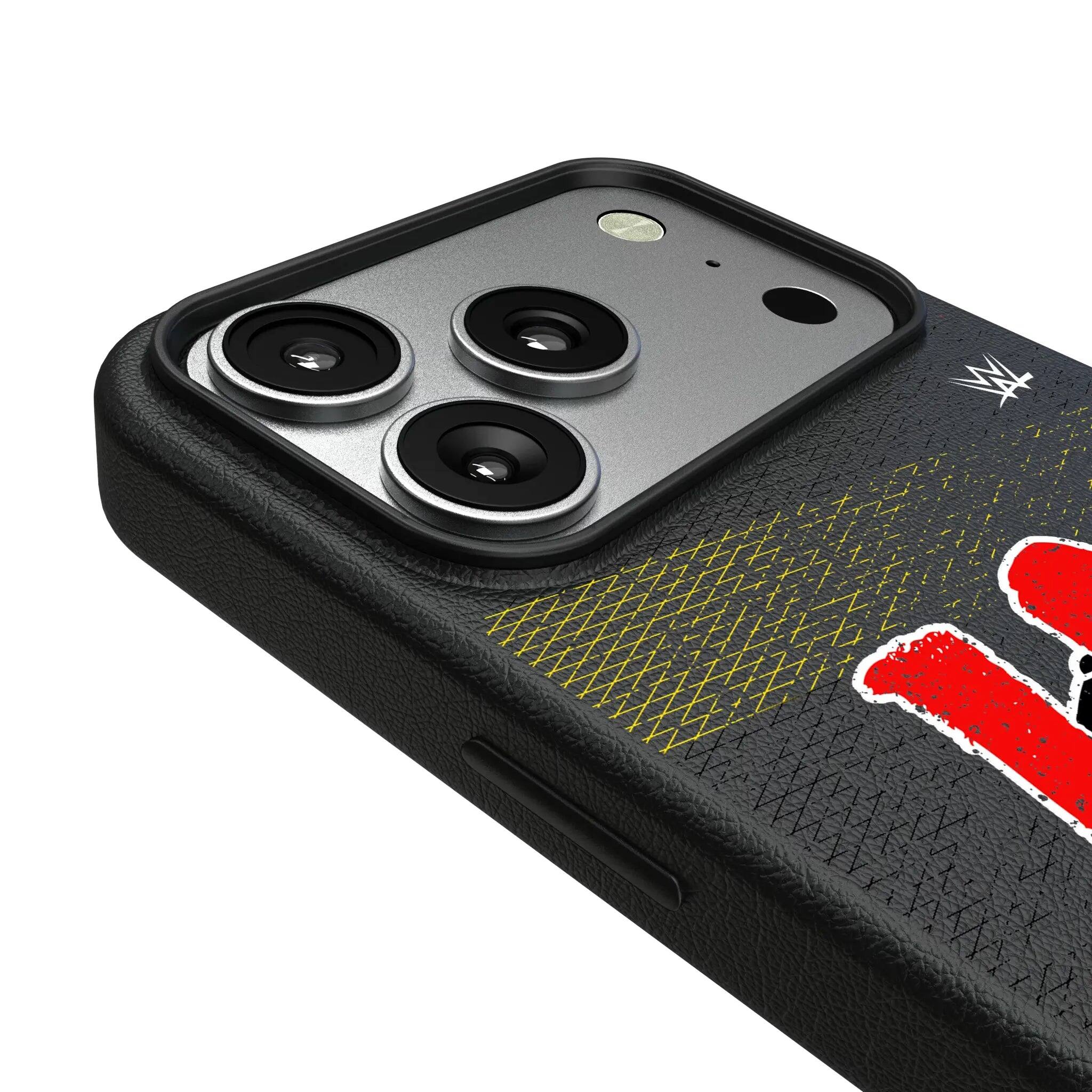 Left. Keyscaper - WWE Steel MagSafe Compatible Phone Case - Apple iPhone 17 Pro - LA Knight.
