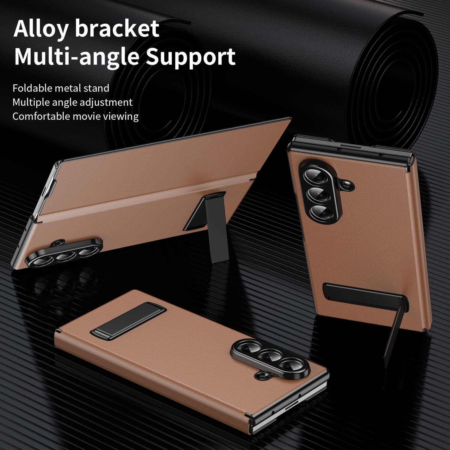 Alloy bracket Multi-angle Support

Foldable metal stand
Multiple angle adjustment
Comfortable movie viewing