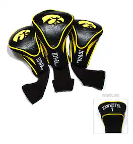 Team Golf - Iowa Hawkeyes 3-Pack Contour Headcover Set - Multicolor