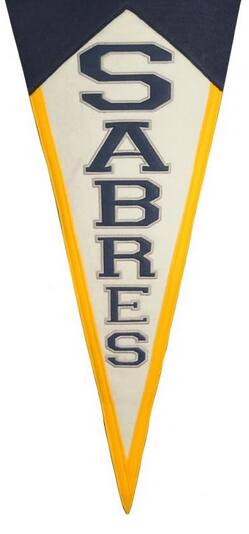 Alt View 3. Winning Streak Sports - Buffalo Sabres NHL GIANT SIZE Pennant 17x40 Wool Pennant - Multi.