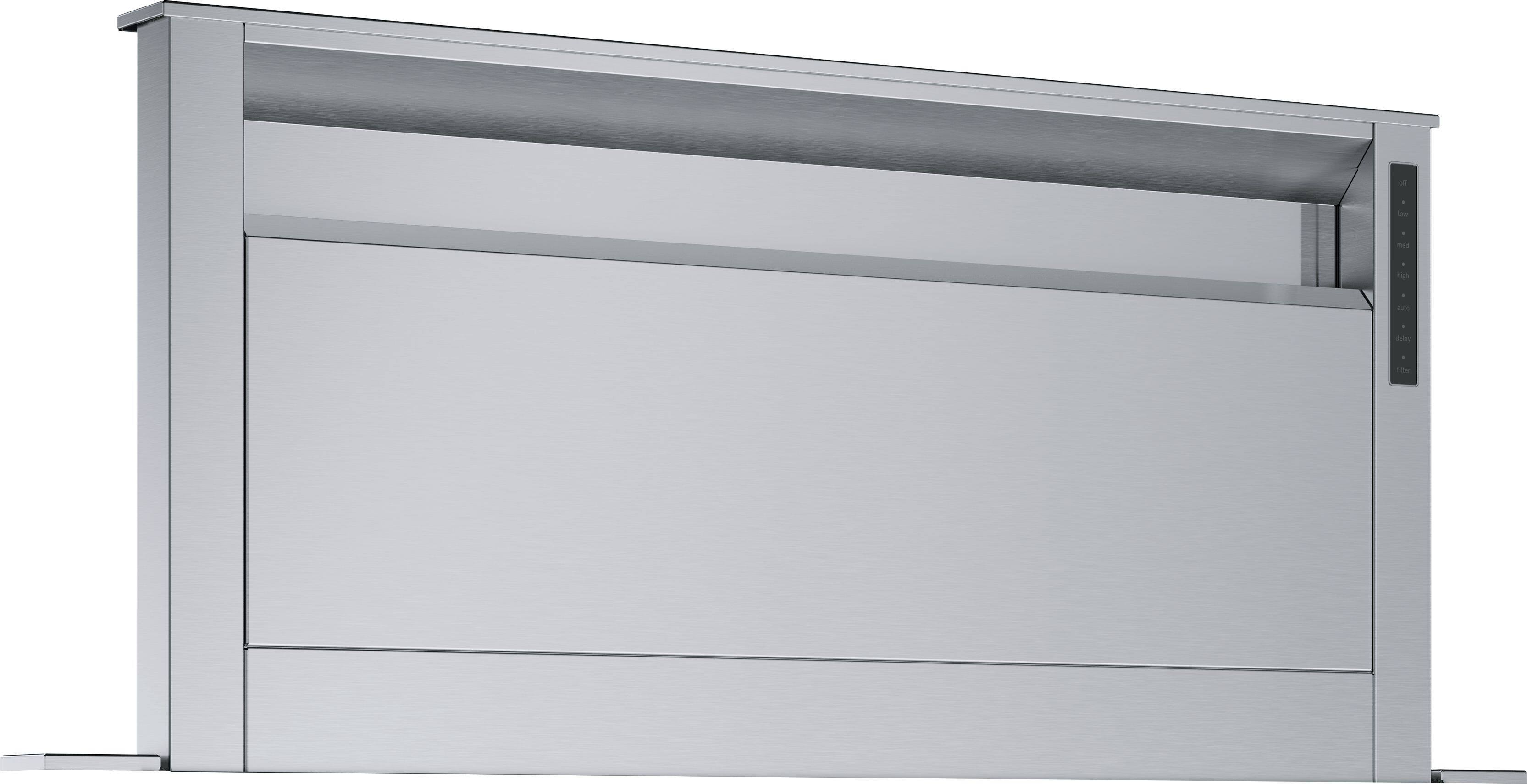 Angle. Bosch - 800 Series 36" Convertible Telescopic Downdraft System - Stainless Steel.