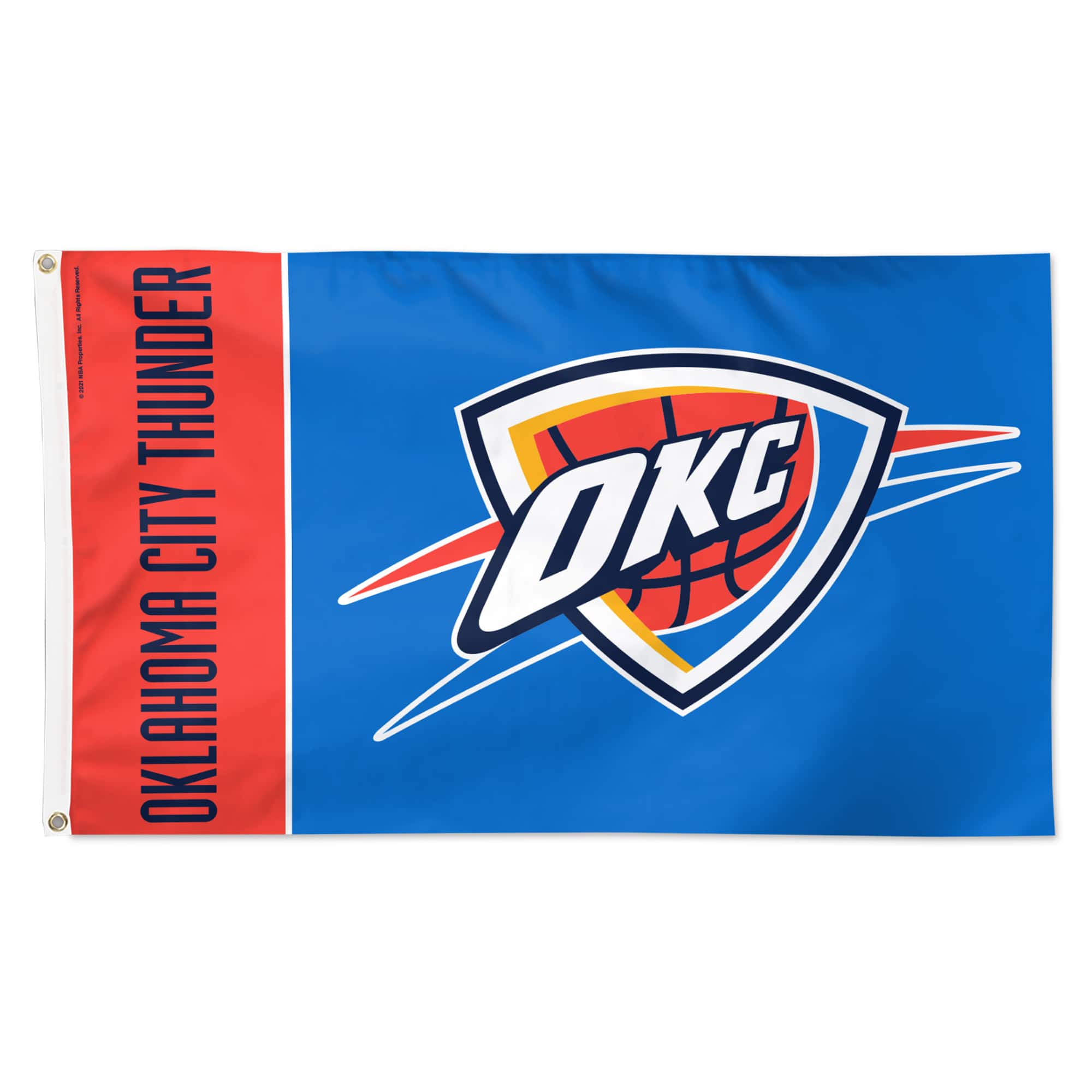 WinCraft - Oklahoma City Thunder 3' x 5' Single-Sided Inspired Block Deluxe Flag - Multicolor