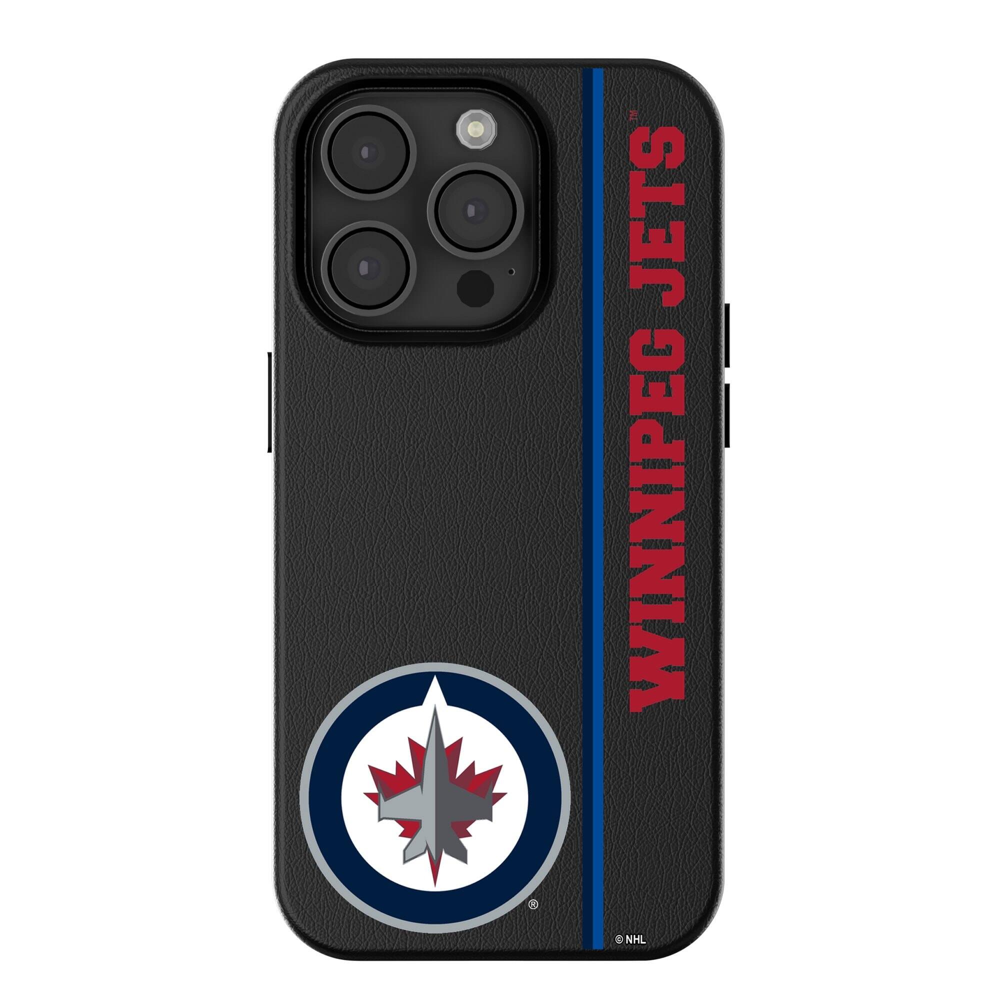 Keyscaper - NHL - Winnipeg Jets Sidebar Magnetic iPhone Case - 16 - Black price history on PriceWatchPro