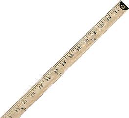 Westcott - Westcott® 36" Wood Yardstick with Metal Ends (10425) - Brown