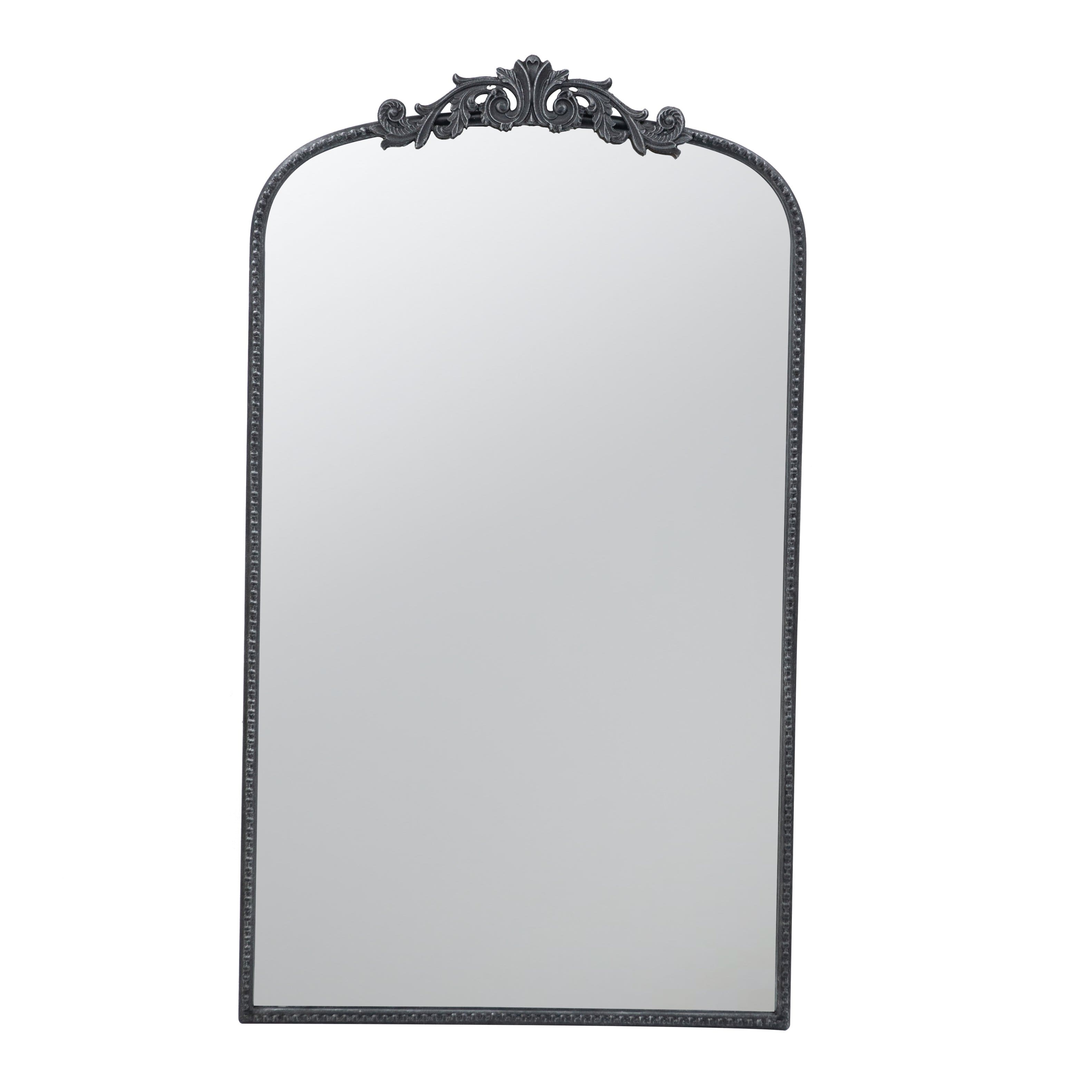 TinyHomie - 24x42 Inch Classic Design Mirror with and Baroque Inspired Frame for Bathroom Entryway Console Lean Against Wall