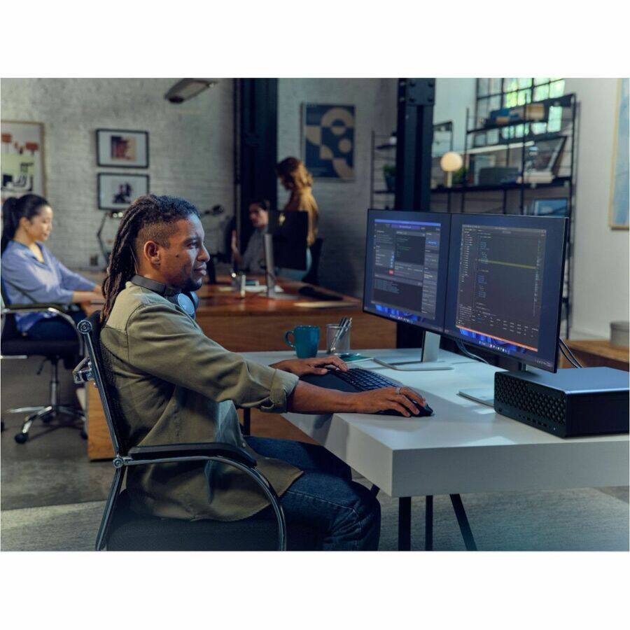 Alt View 5. HP - HP EliteDesk 8 G1i Desktop Computer - Intel Core Ultra 5 235 - vPro Technology - 32 GB - 512 GB SSD - Small Form Factor - Black.