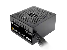Thermaltake - Smart BX3 Pro 650W ATX 3.1 PSU, PCIe 5.1 12V-2X6, 80+ Bronze, Non-Modular, Flat Cables, Black
