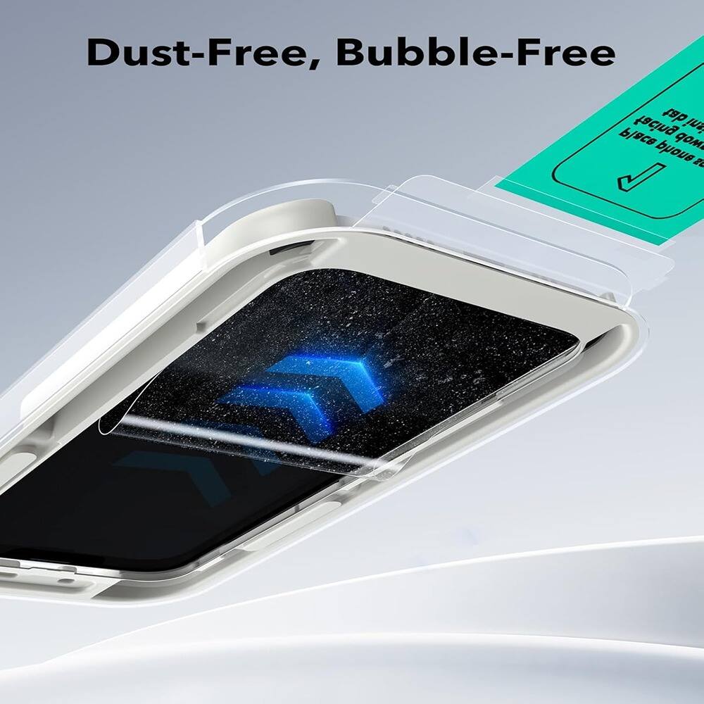 Dust-Free, Bubble-Free

Place phone Z