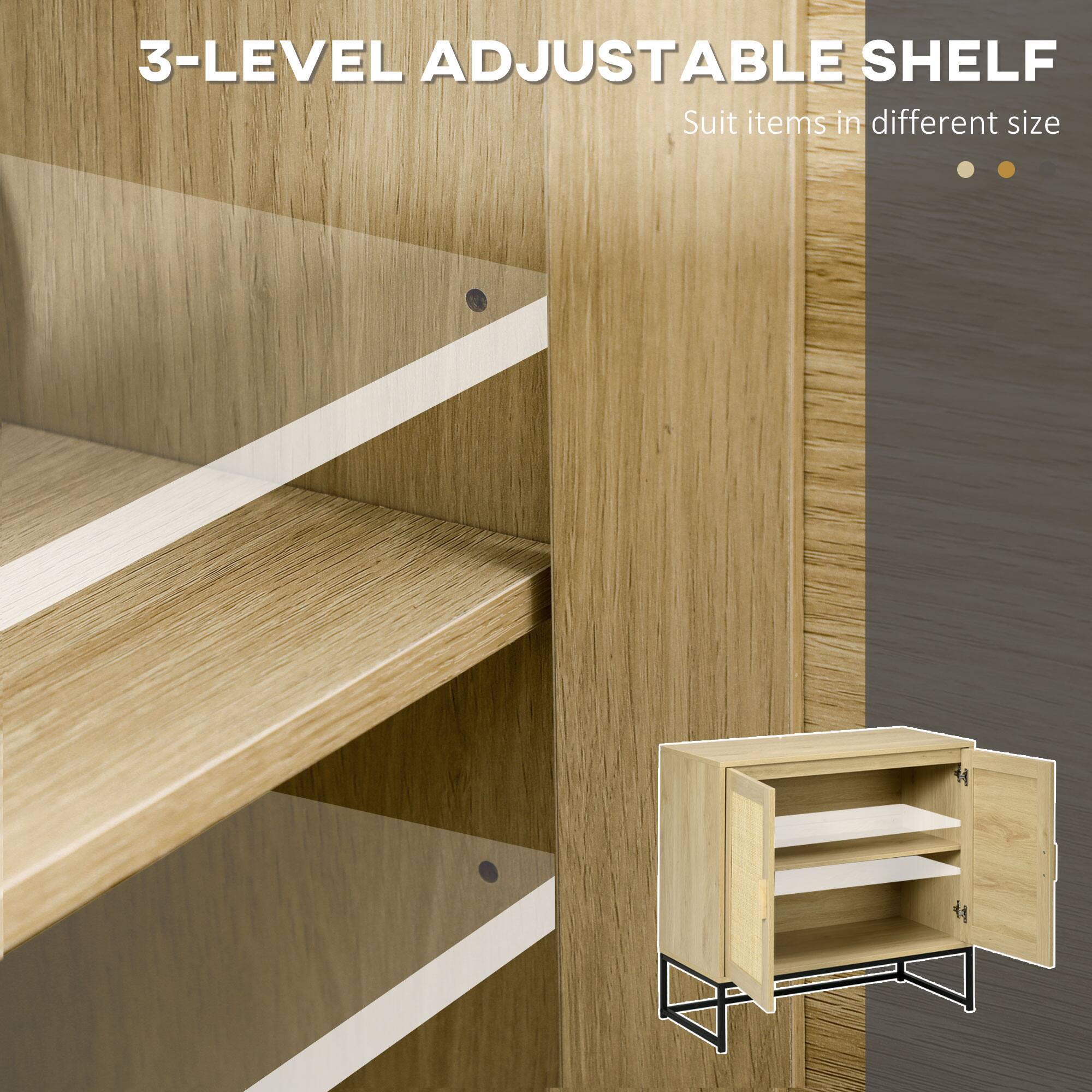 3-LEVEL ADJUSTABLE SHELF, Suit items in different size