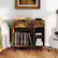 Alt View 4. Costway - Costway Record Player Stand with Power Outlet, Drawer, Removable Divider Industrial Turntable Display Stand - Brown.