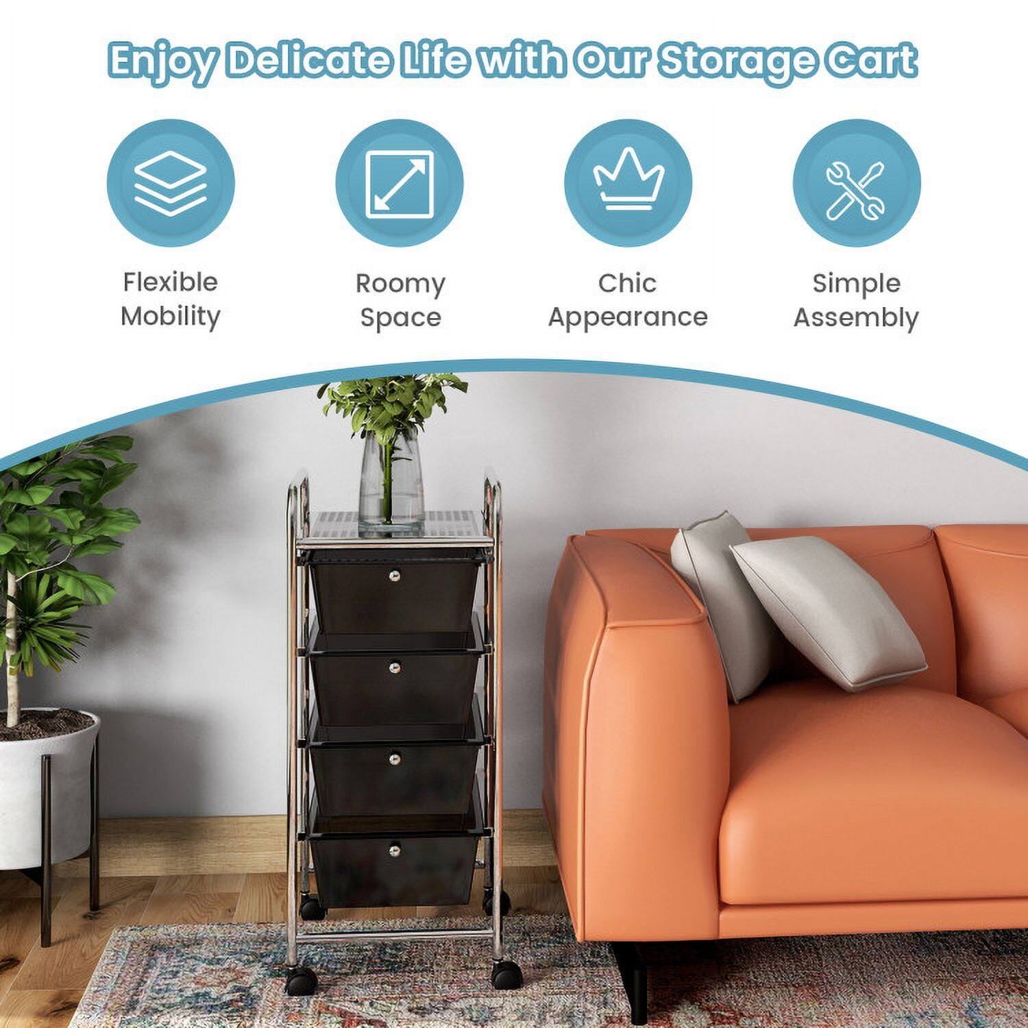 Enjoy Delicate Life with Our Storage Cart

- Flexible Mobility
- Roomy Space
- Chic Appearance
- Simple Assembly