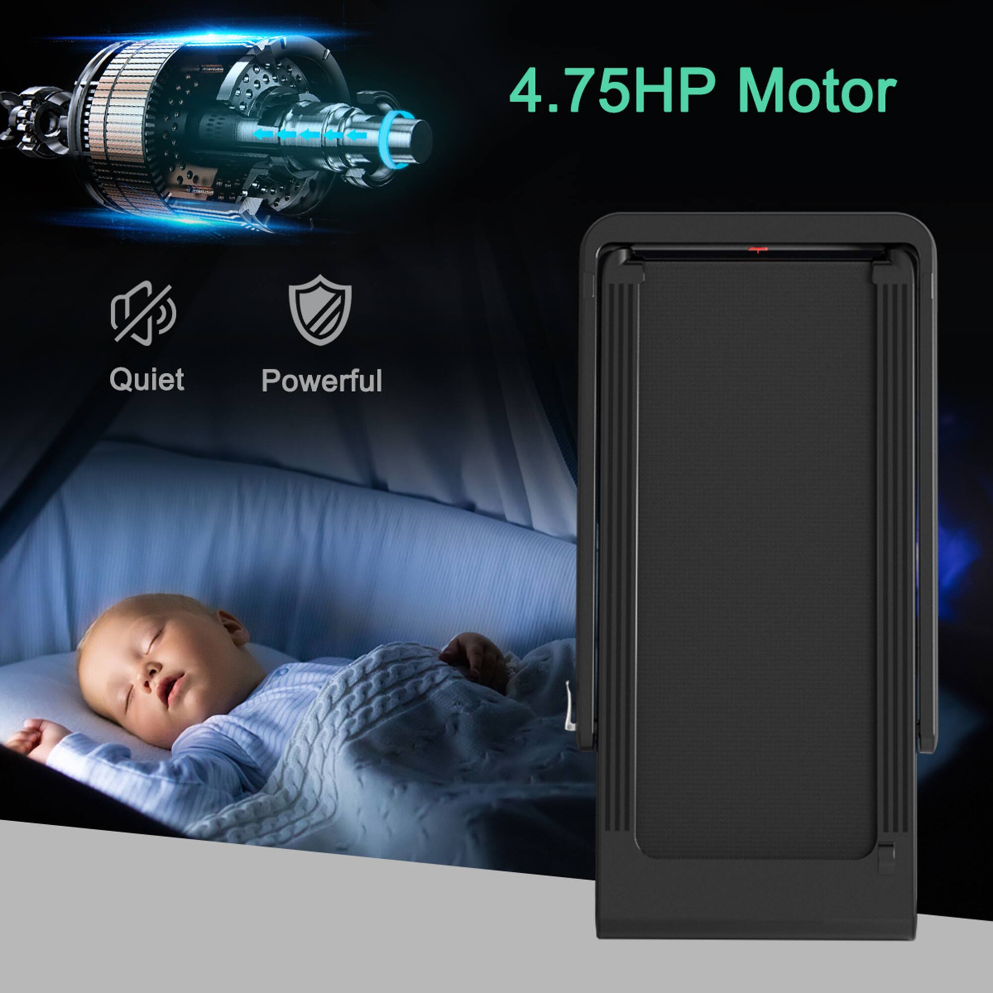 4.75HP Motor

Quiet  
Powerful