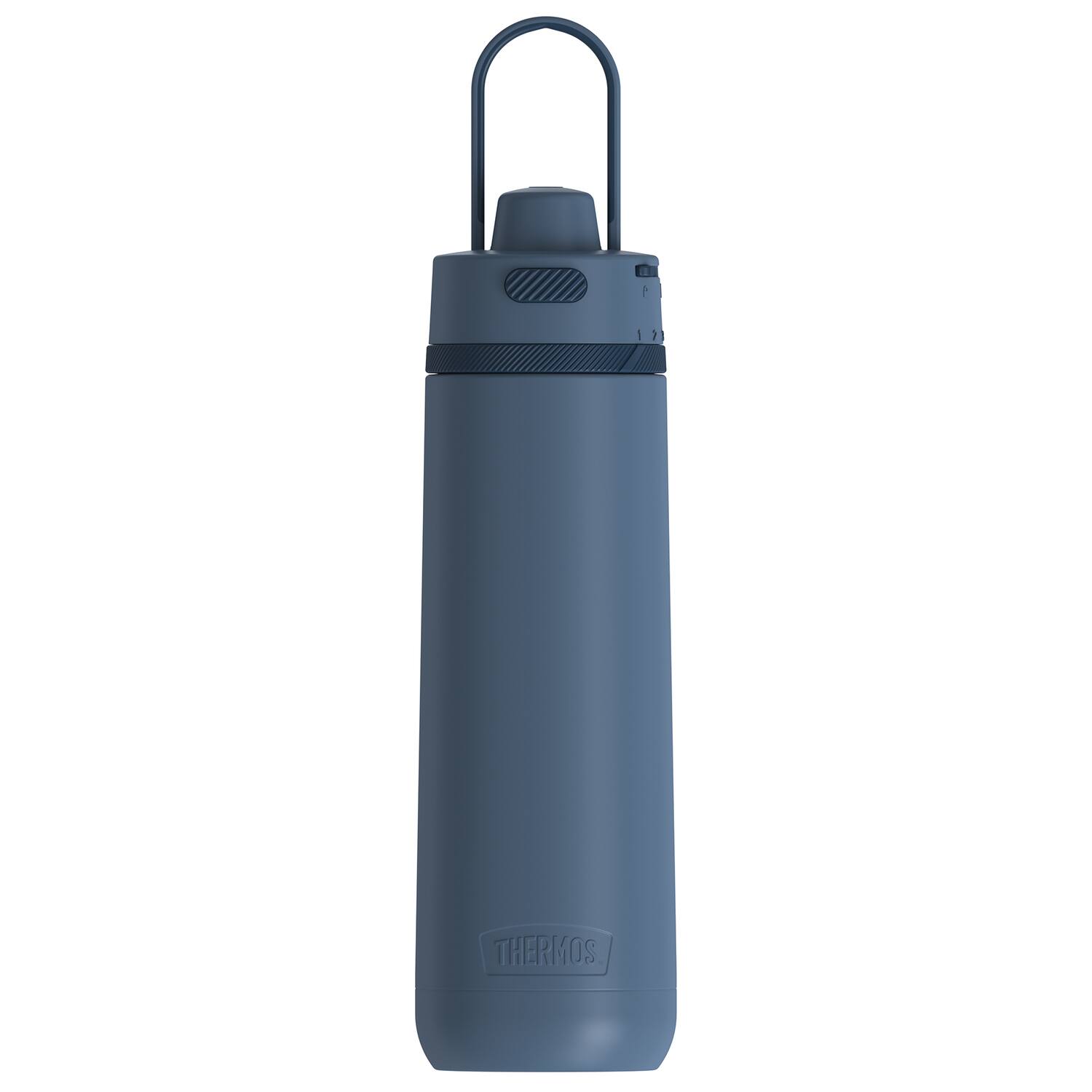 Alt View 9. Thermos - 24-Ounce Guardian Vacuum-Insulated Stainless Steel Hydration Bottle (Slate Blue) - Slate Blue.