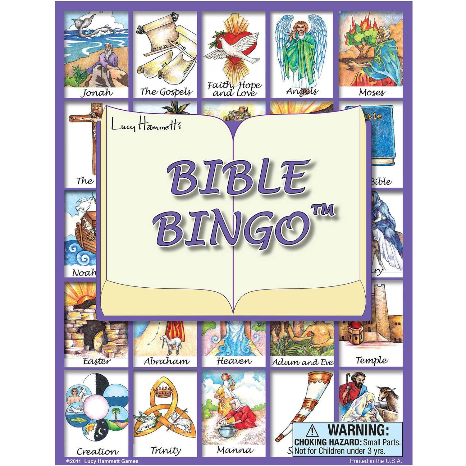Lucy Hammett Games - Lucy Hammett Bible Bingo Card Game for Kids and Families Learn Bible Stories Through Play