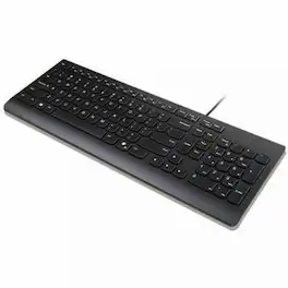 Lenovo - Essential Wired Keyboard US English - Cable Connectivity - USB Type A Interface - CoPilot Hot Key(s) - Black
