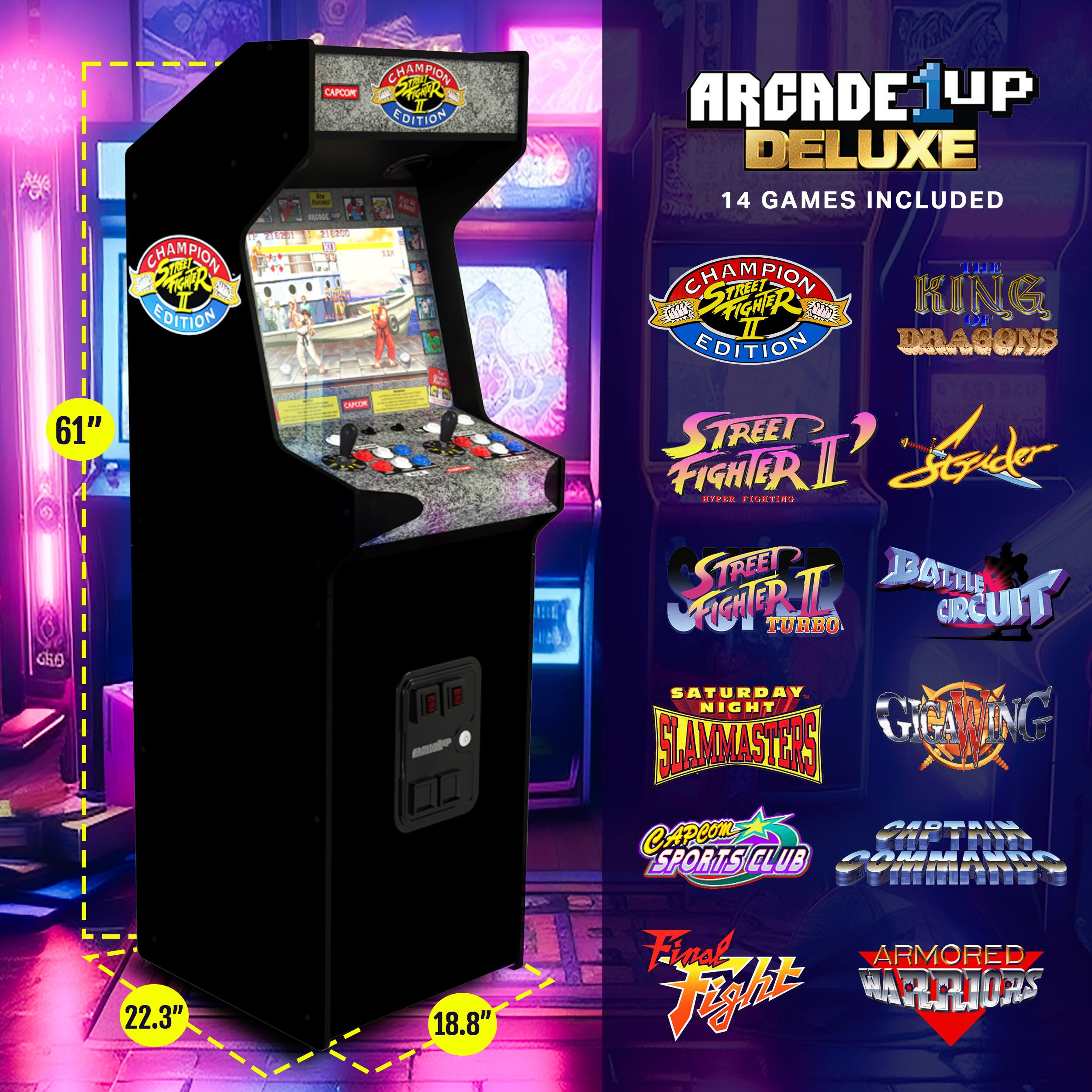 Street Fighter II CE HS 5 Deluxe 5ft Stand Up Cabinet Arcade